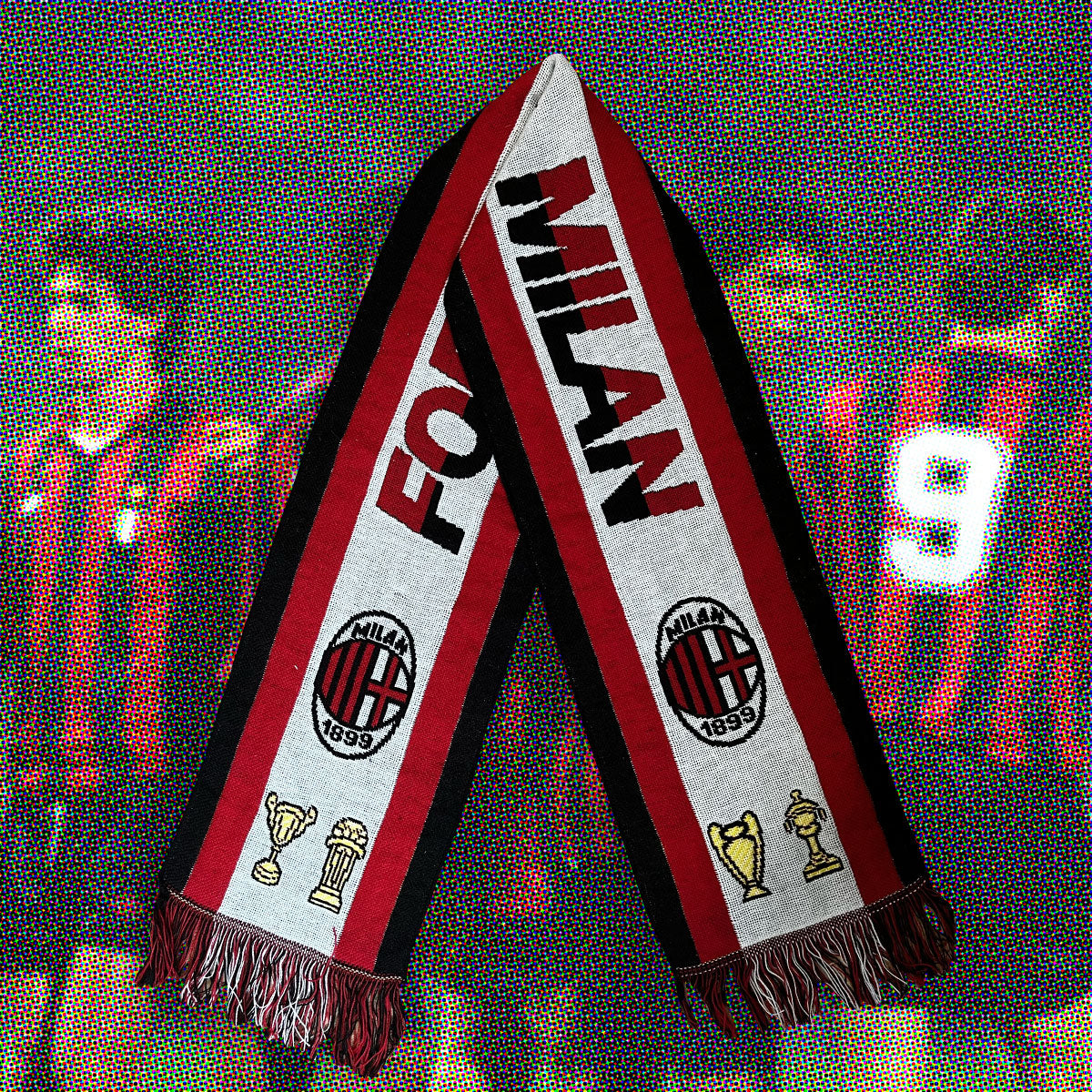 FORZA MILAN VINTAGE SCARF