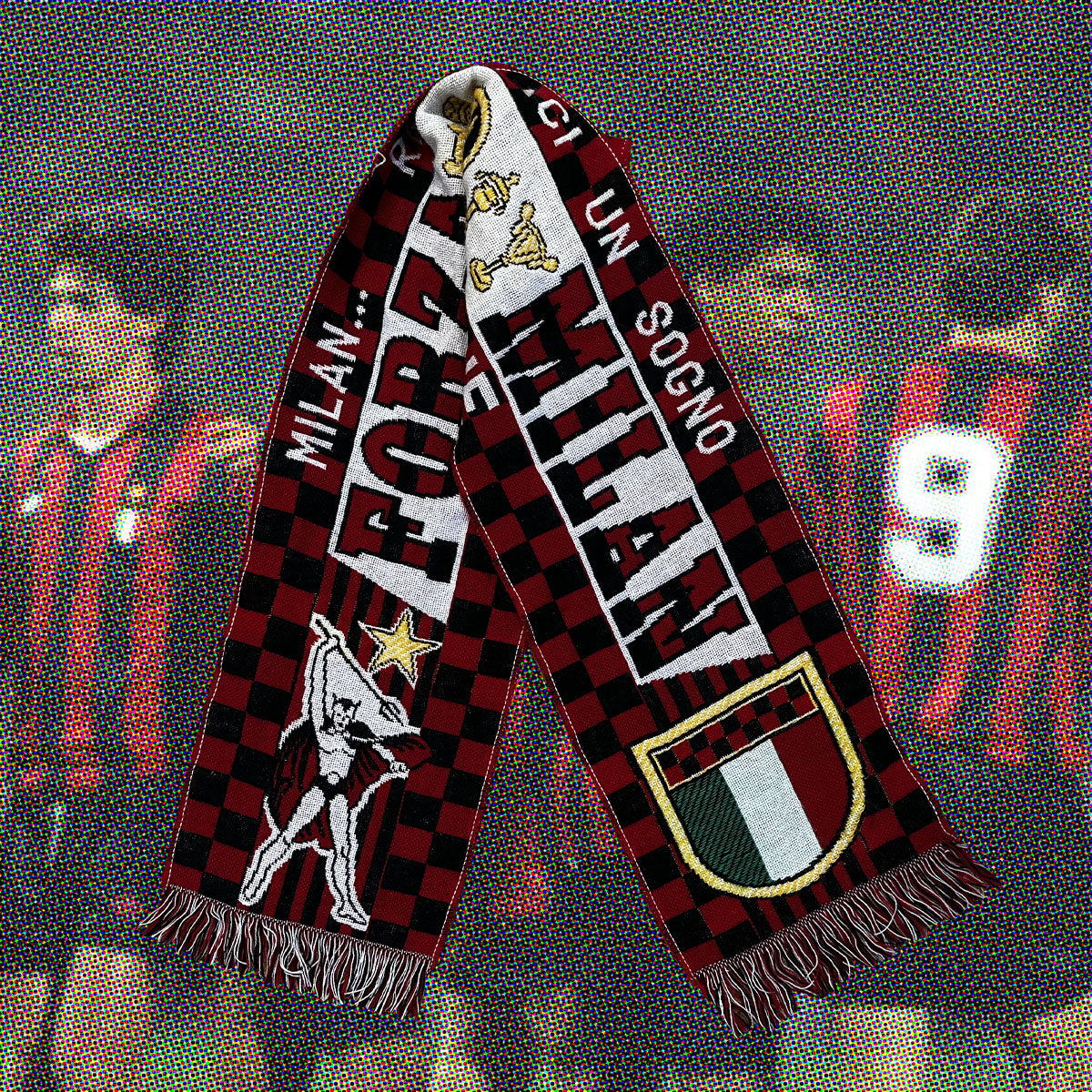 FORZA MILAN VINTAGE SCARF