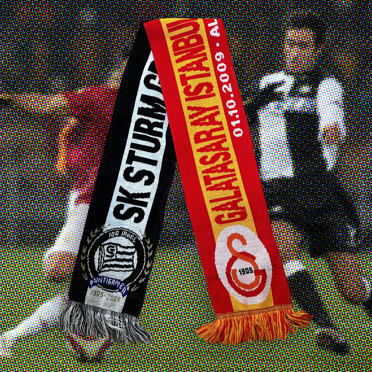 GALATASARAY v STURM GRAZ VINTAGE SCARF