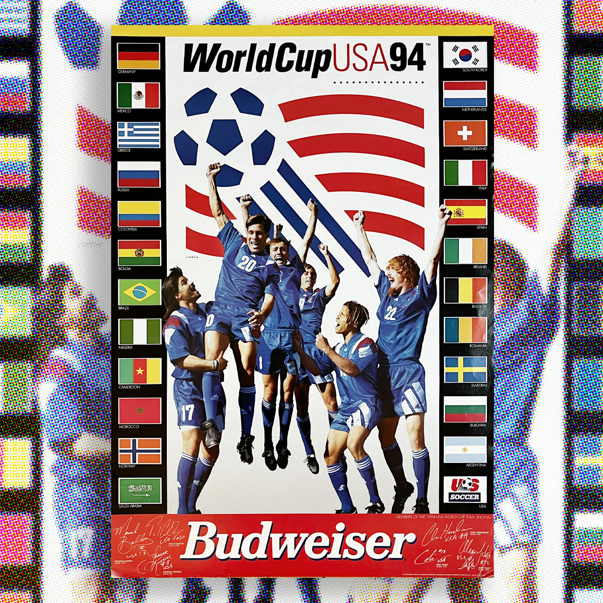 USA 94 x BUD VINTAGE POSTER