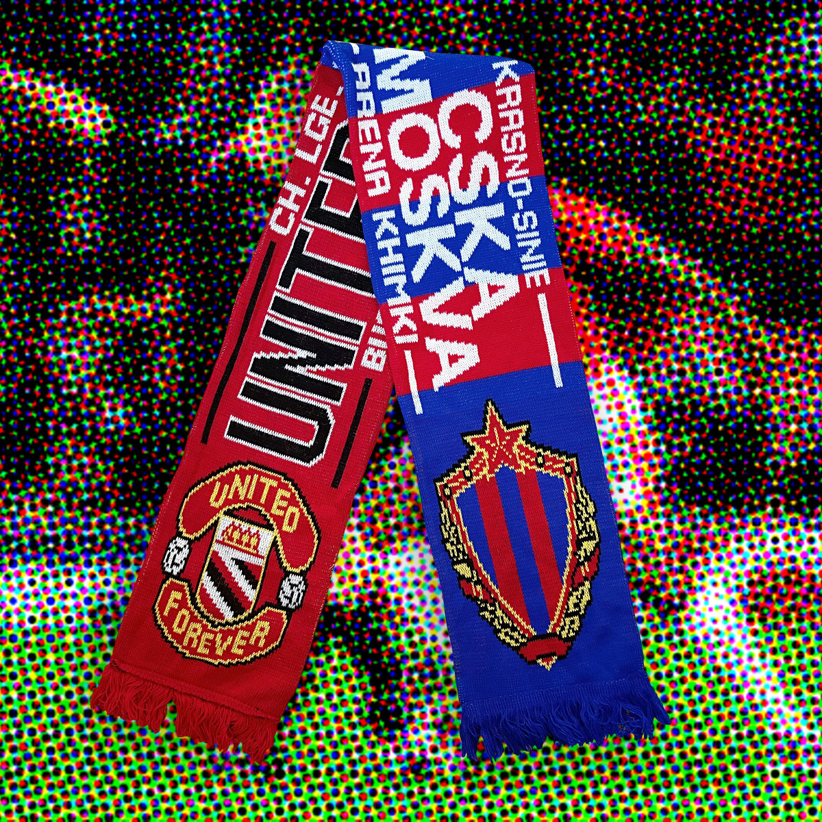 MAN U v CSKA VINTAGE SCARF